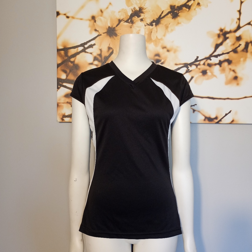 Badgersport dryfit athletic vneck shirt
